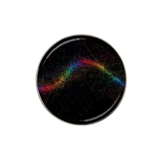 Background Light Glow Lines Colors Hat Clip Ball Marker by Nexatart