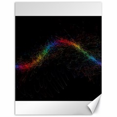 Background Light Glow Lines Colors Canvas 18  x 24  