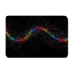 Background Light Glow Lines Colors Small Doormat 