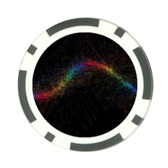 Background Light Glow Lines Colors Poker Chip Card Guard