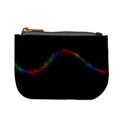 Background Light Glow Lines Colors Mini Coin Purses