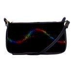 Background Light Glow Lines Colors Shoulder Clutch Bags Front