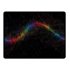 Background Light Glow Lines Colors Fleece Blanket (Small)