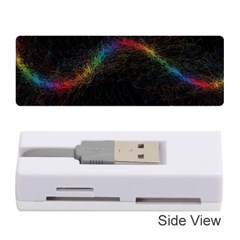 Background Light Glow Lines Colors Memory Card Reader (Stick) 