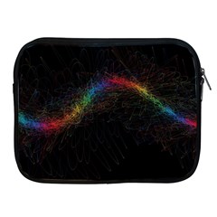 Background Light Glow Lines Colors Apple iPad 2/3/4 Zipper Cases