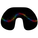 Background Light Glow Lines Colors Travel Neck Pillows Front