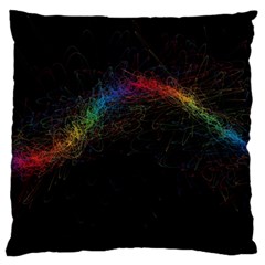 Background Light Glow Lines Colors Standard Flano Cushion Case (One Side)