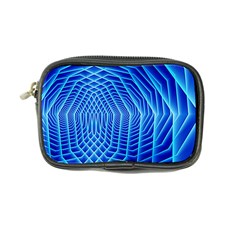 Blue Background Light Glow Abstract Art Coin Purse by Nexatart