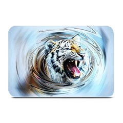 Tiger Animal Art Swirl Decorative Plate Mats by Nexatart