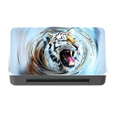 Tiger Animal Art Swirl Decorative Memory Card Reader With Cf by Nexatart