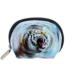 Tiger Animal Art Swirl Decorative Accessory Pouches (small) 