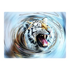 Tiger Animal Art Swirl Decorative Double Sided Flano Blanket (mini)  by Nexatart