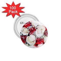 Flowers Roses Bouquet Art Nature 1 75  Buttons (100 Pack)  by Nexatart