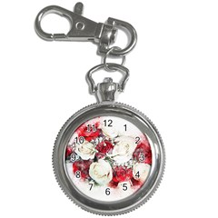 Flowers Roses Bouquet Art Nature Key Chain Watches by Nexatart