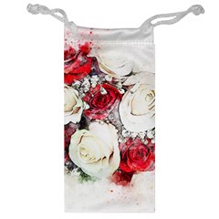 Flowers Roses Bouquet Art Nature Jewelry Bag by Nexatart