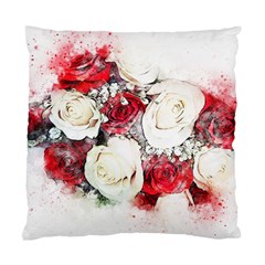 Flowers Roses Bouquet Art Nature Standard Cushion Case (one Side) by Nexatart