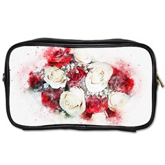 Flowers Roses Bouquet Art Nature Toiletries Bags 2-side by Nexatart