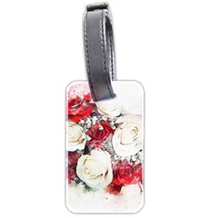 Flowers Roses Bouquet Art Nature Luggage Tags (two Sides)