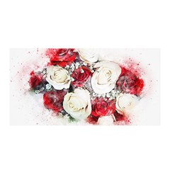 Flowers Roses Bouquet Art Nature Satin Wrap by Nexatart