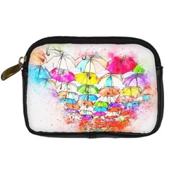 Umbrella Art Abstract Watercolor Digital Camera Cases by Nexatart