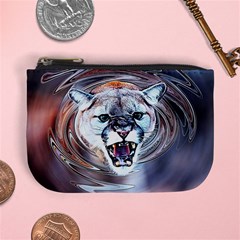 Cougar Animal Art Swirl Decorative Mini Coin Purses by Nexatart