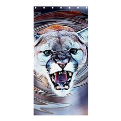 Cougar Animal Art Swirl Decorative Shower Curtain 36  X 72  (stall)  by Nexatart