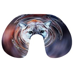 Cougar Animal Art Swirl Decorative Travel Neck Pillows by Nexatart