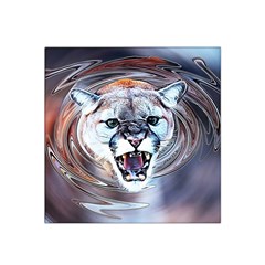 Cougar Animal Art Swirl Decorative Satin Bandana Scarf by Nexatart