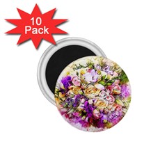 Flowers Bouquet Art Nature 1 75  Magnets (10 Pack)  by Nexatart