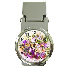 Flowers Bouquet Art Nature Money Clip Watches by Nexatart