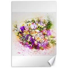 Flowers Bouquet Art Nature Canvas 12  X 18   by Nexatart