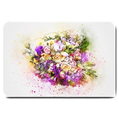 Flowers Bouquet Art Nature Large Doormat  by Nexatart