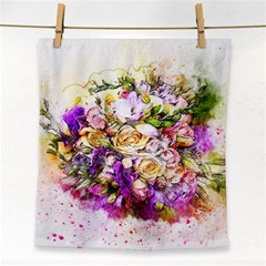 Flowers Bouquet Art Nature Face Towel by Nexatart