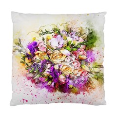 Flowers Bouquet Art Nature Standard Cushion Case (two Sides) by Nexatart