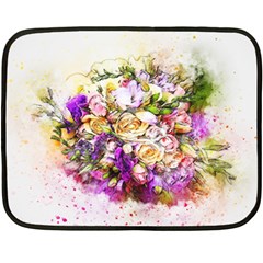 Flowers Bouquet Art Nature Double Sided Fleece Blanket (mini)  by Nexatart