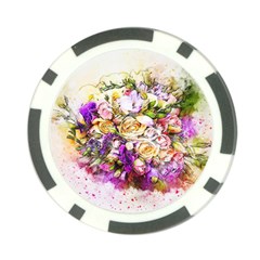 Flowers Bouquet Art Nature Poker Chip Card Guard (10 Pack) by Nexatart