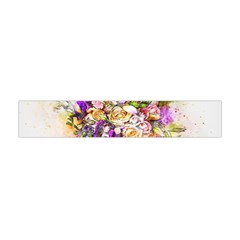 Flowers Bouquet Art Nature Flano Scarf (mini) by Nexatart