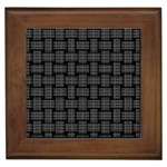 Background Weaving Black Metal Framed Tiles Front