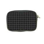 Background Weaving Black Metal Coin Purse Back