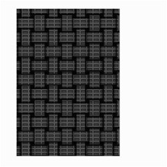 Background Weaving Black Metal Large Garden Flag (two Sides) by Nexatart