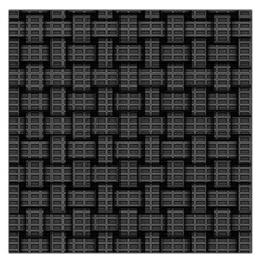 Background Weaving Black Metal Large Satin Scarf (square) by Nexatart