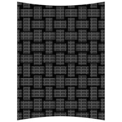 Background Weaving Black Metal Back Support Cushion by Nexatart