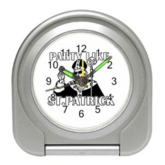  St  Patricks Day  Travel Alarm Clocks by Valentinaart