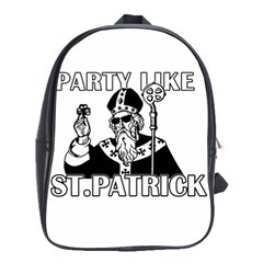  St  Patricks Day  School Bag (large) by Valentinaart