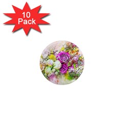 Flowers Bouquet Art Nature 1  Mini Magnet (10 Pack)  by Nexatart