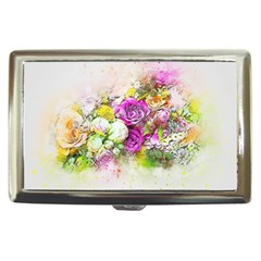 Flowers Bouquet Art Nature Cigarette Money Cases by Nexatart