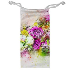 Flowers Bouquet Art Nature Jewelry Bag by Nexatart