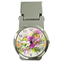 Flowers Bouquet Art Nature Money Clip Watches by Nexatart