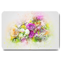 Flowers Bouquet Art Nature Large Doormat  by Nexatart