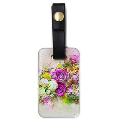 Flowers Bouquet Art Nature Luggage Tags (one Side)  by Nexatart